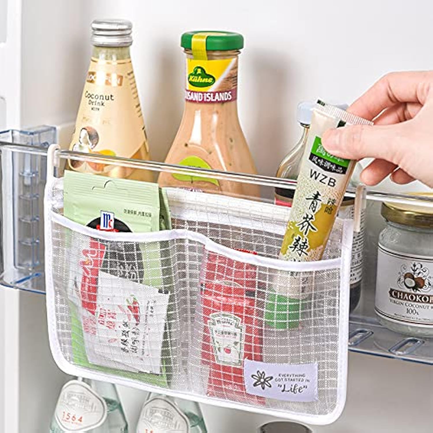 4PCS Refrigerator Door Organizer Set (2 Count)