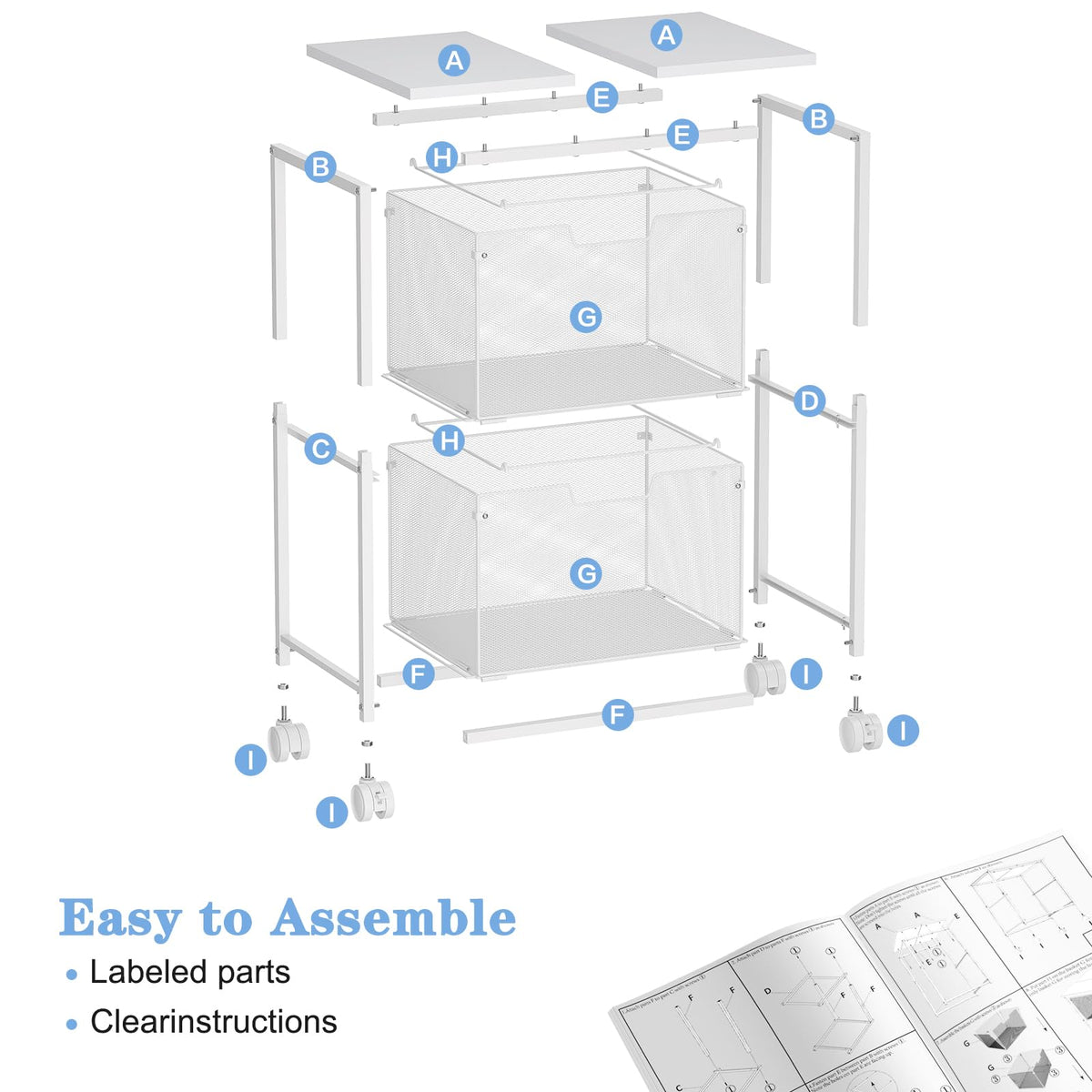 Letter Legal Rolling File Cabinet