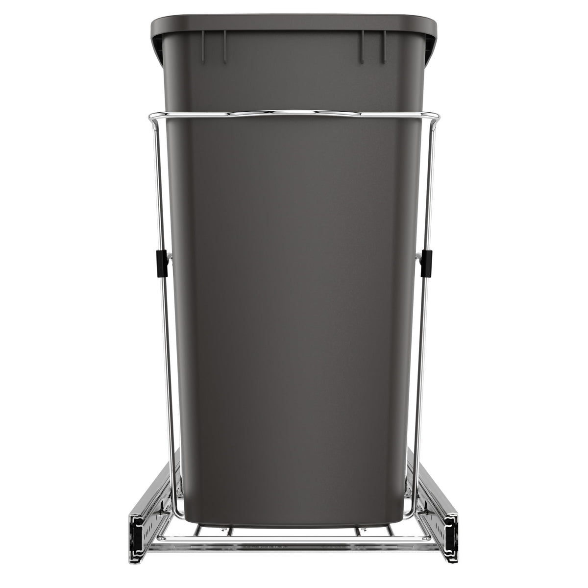 Single 35 Qt Pullout Trash Can for Base Kitchen Cabinets