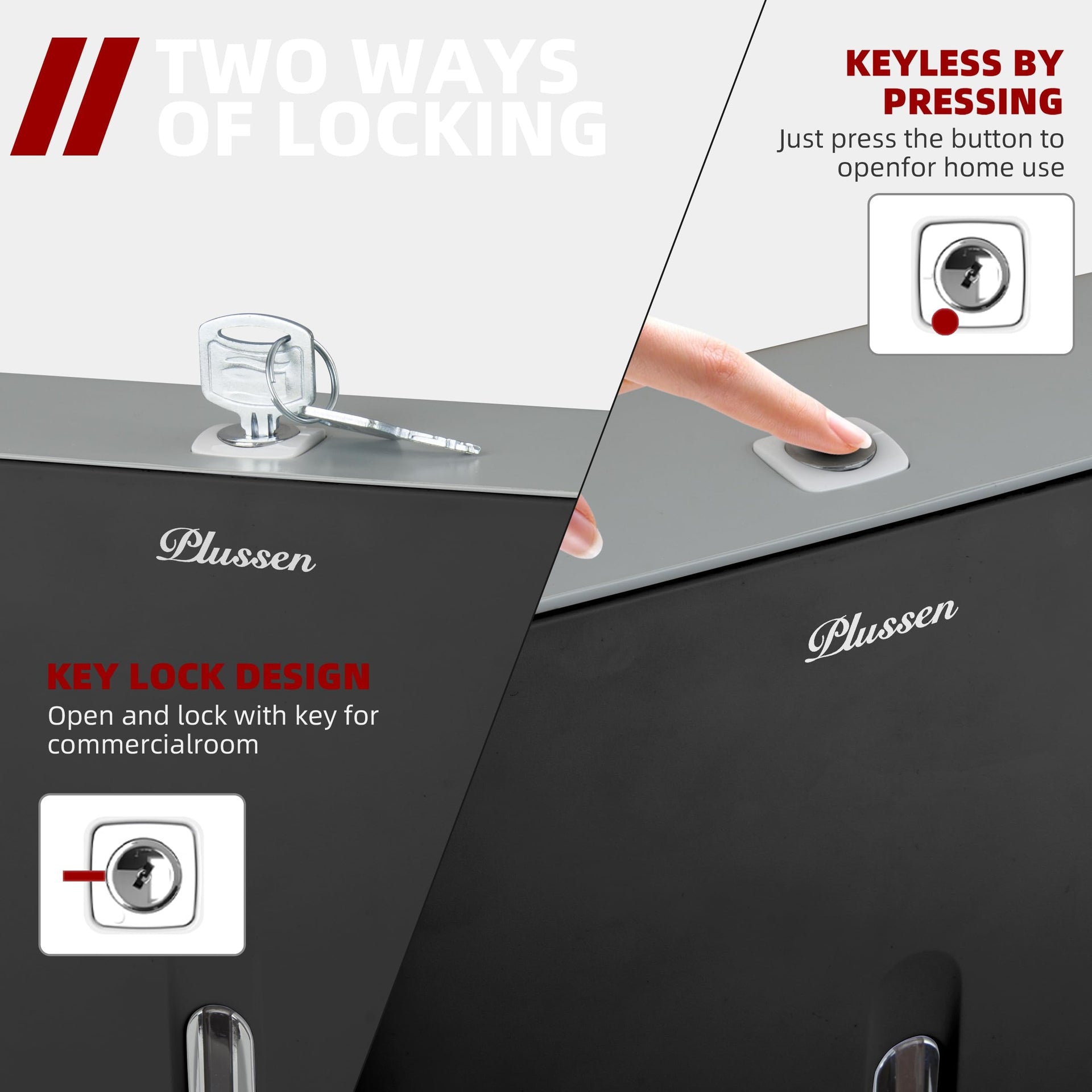 Bathroom Paper Towel Dispenser Pack of 2 Durable ABS Plastic Easy Installation No Drilling Waterproof Dustproof for Home Washroom Kitchen Bedroom (2 Count)