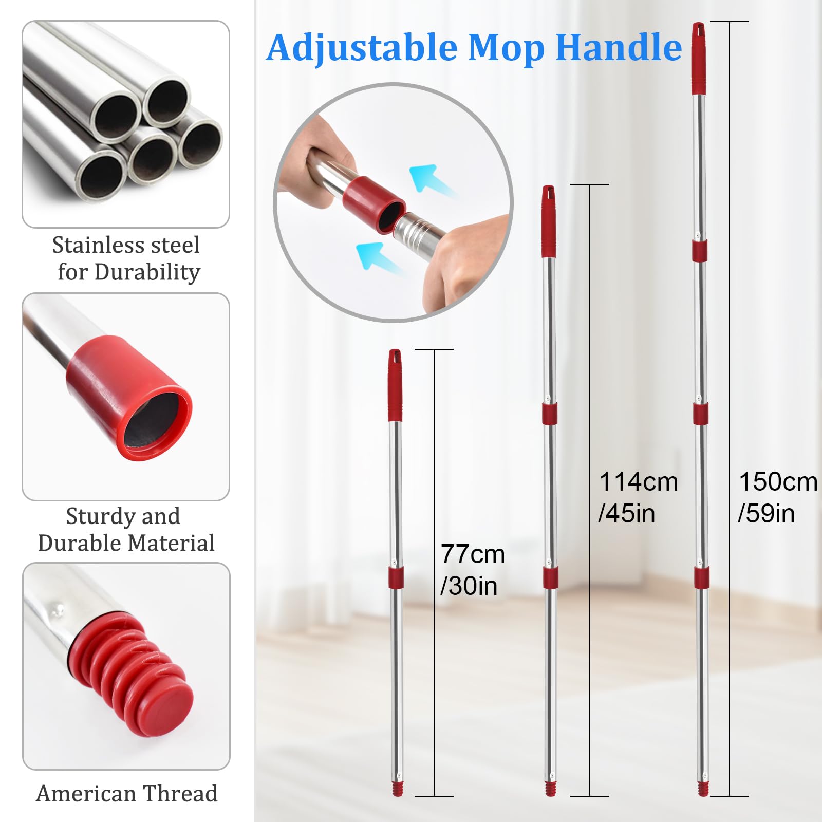 Mop Handle for Ocedar (6 Count)