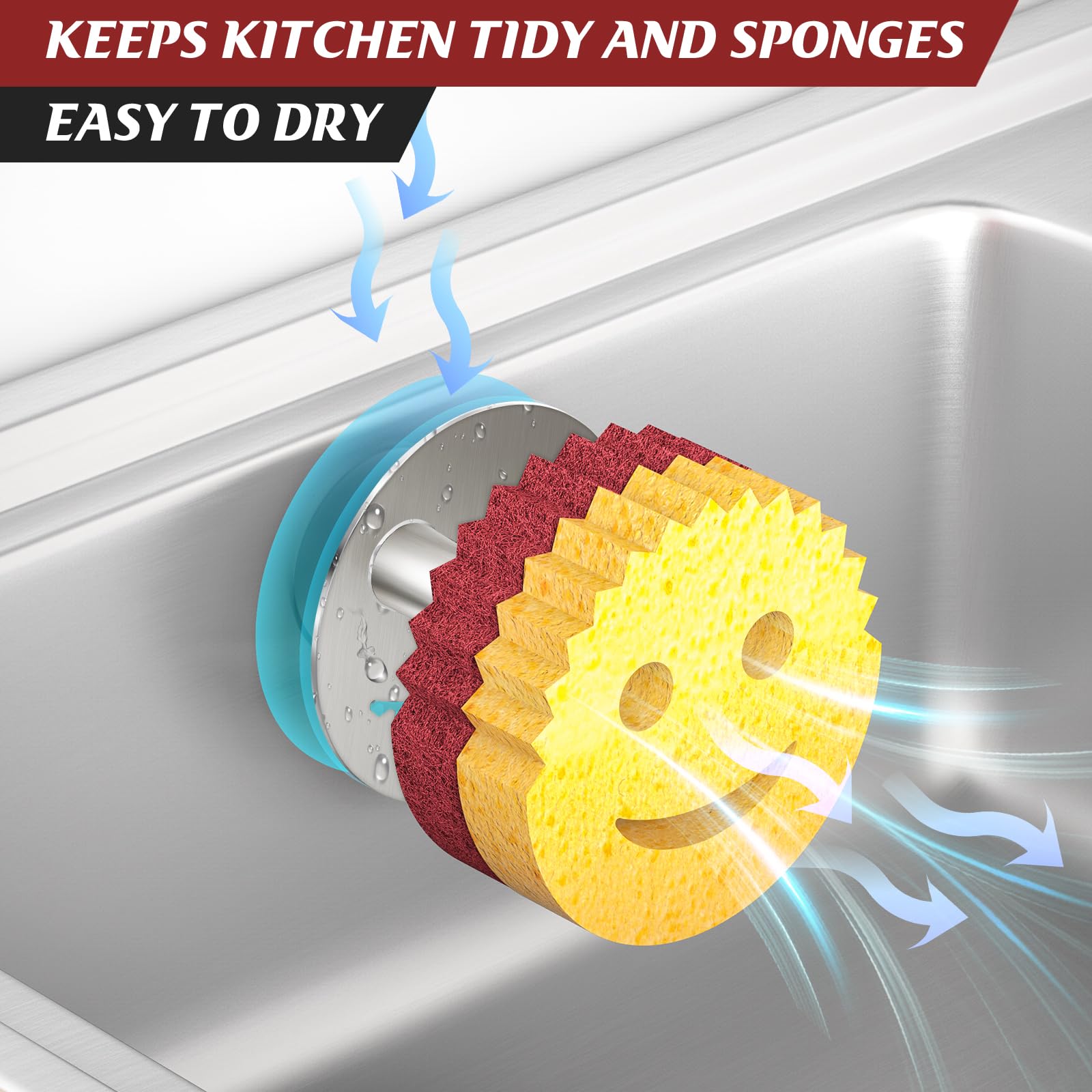 Sponge Holder for Kitchen Sink