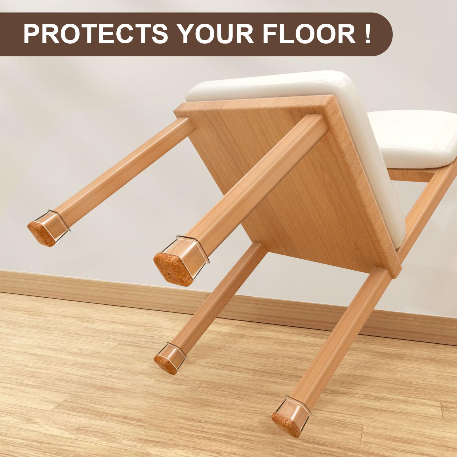 20 Pcs Chair Leg Floor Protectors Fit Diameter (20 Count)