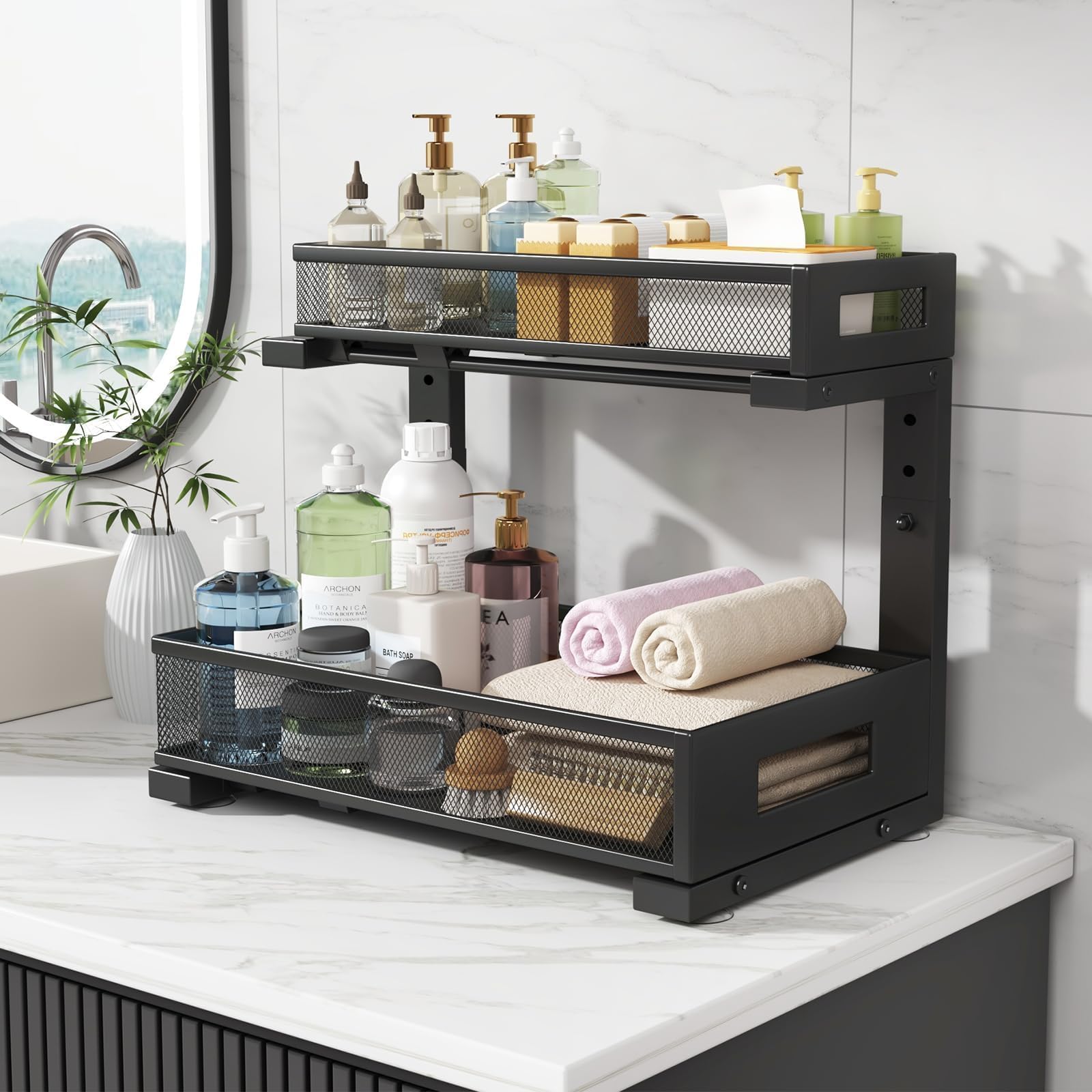 2 Pack Under Sink Storage Organizer (2 Count)