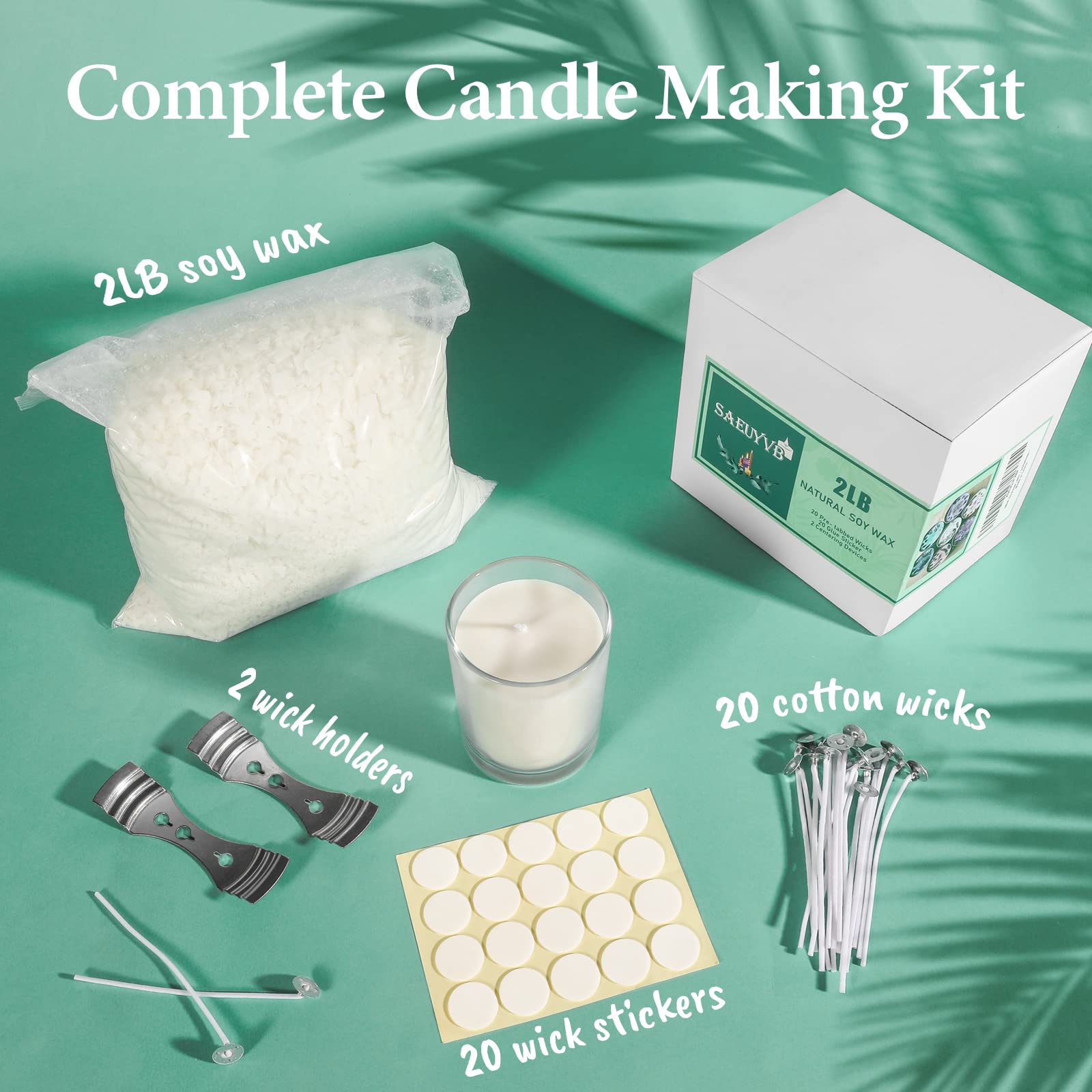 2 lbs Soy Candle Wax for Candle Making