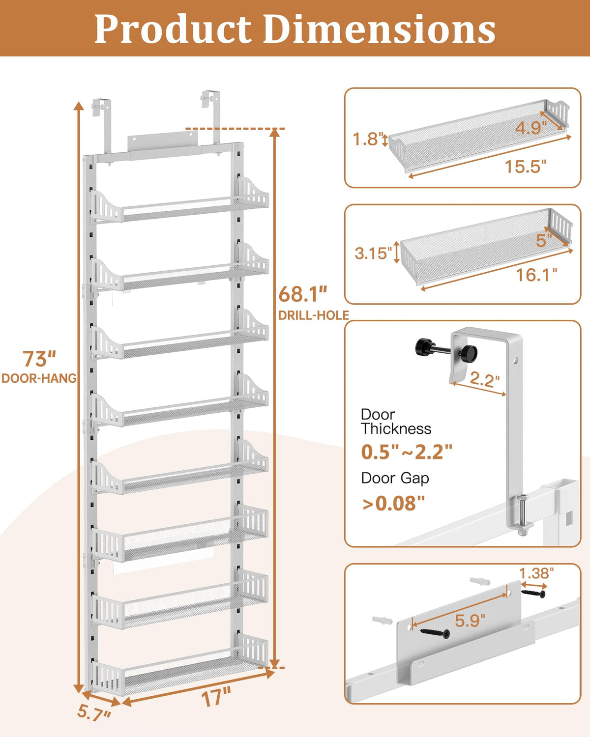 Over the Door Pantry Organizer 8