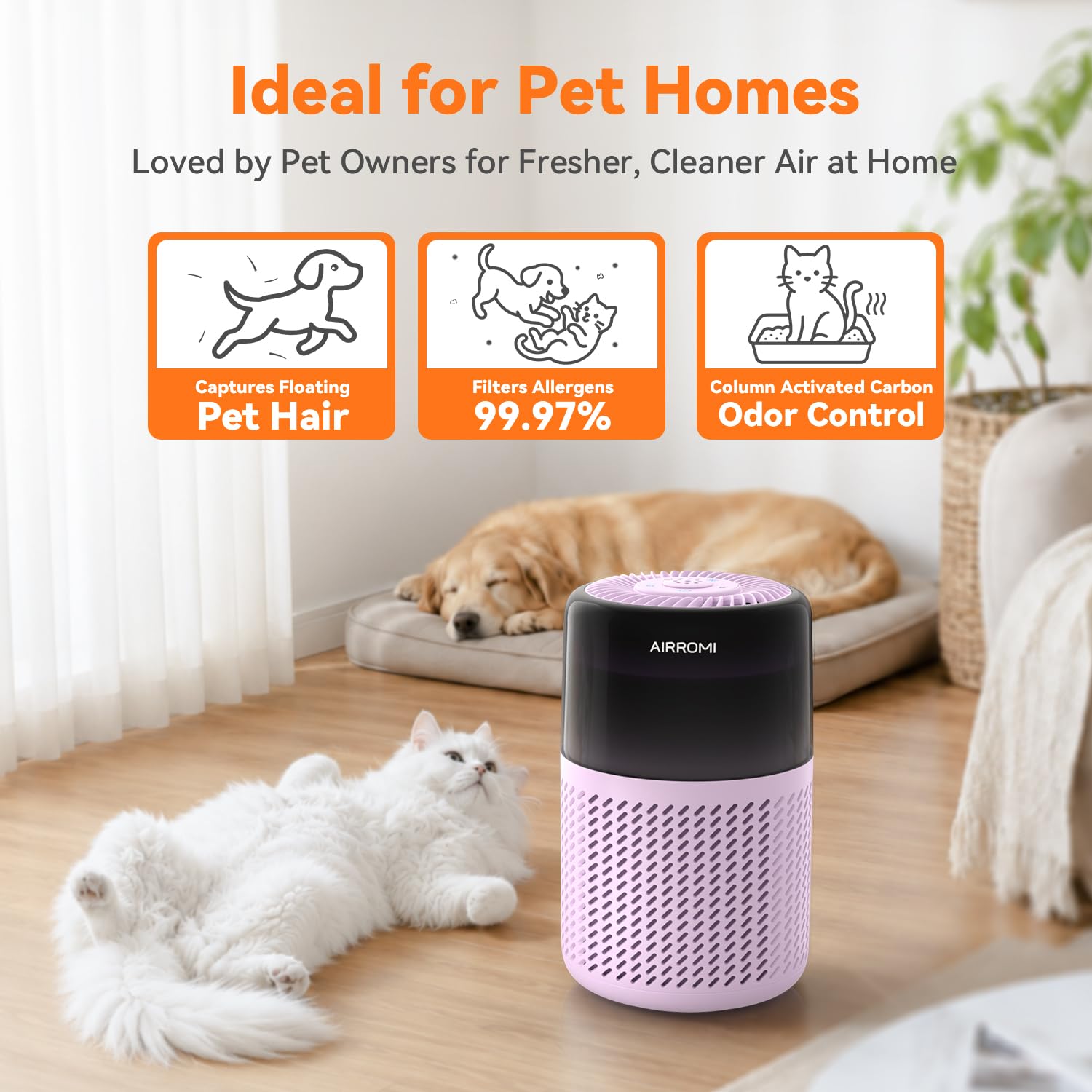 HEPA Air Purifier for Bedroom&Home