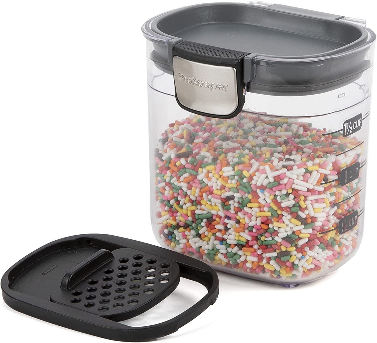PKS 401 1.5 Cup Mini Prokeeper+ Airtight Silicone Seal Storage Container Great For Spices & Baking Acessories