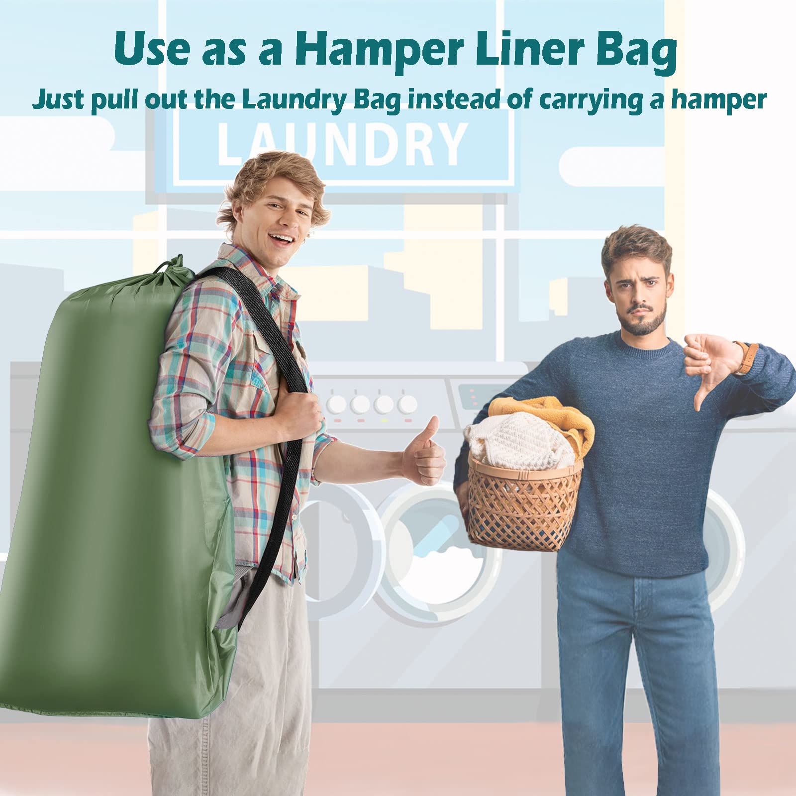 Heavy Duty Laundry Bag (2 Count)