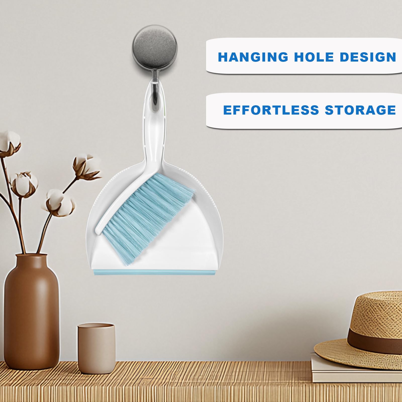 Mini Broom and Dustpan Set Small Dust pan & Brush Set Portable Cleaning Tools for Home Office RV Camping Learning