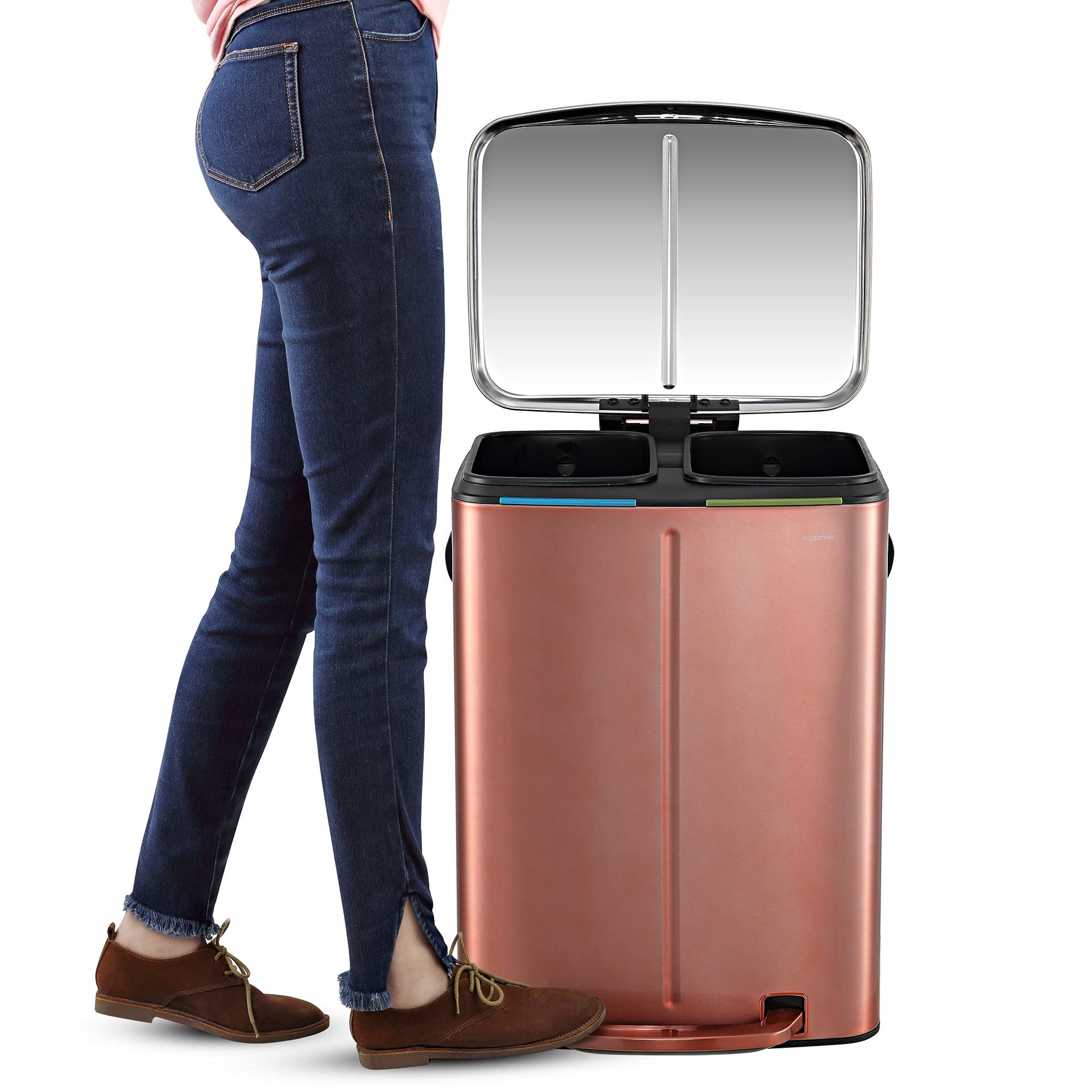 Marco 10.6 Gal Double Bucket Step Trash Can
