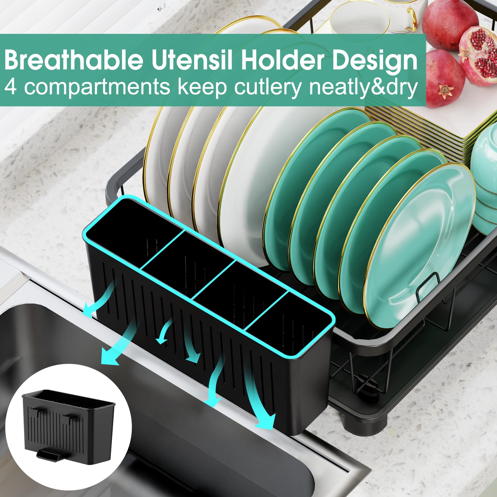 Dish Drying Rack for Kitchen Counter