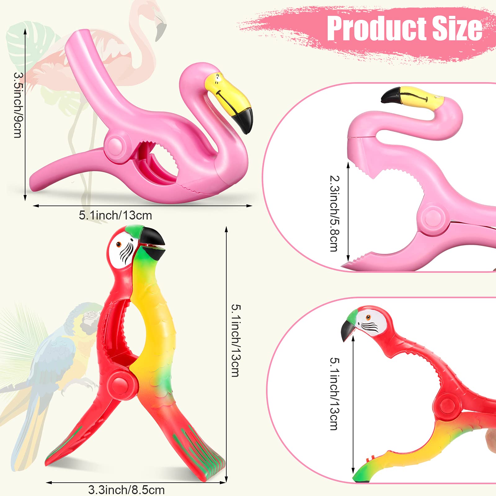 4 Pcs Beach Towel Clips (4 Count)
