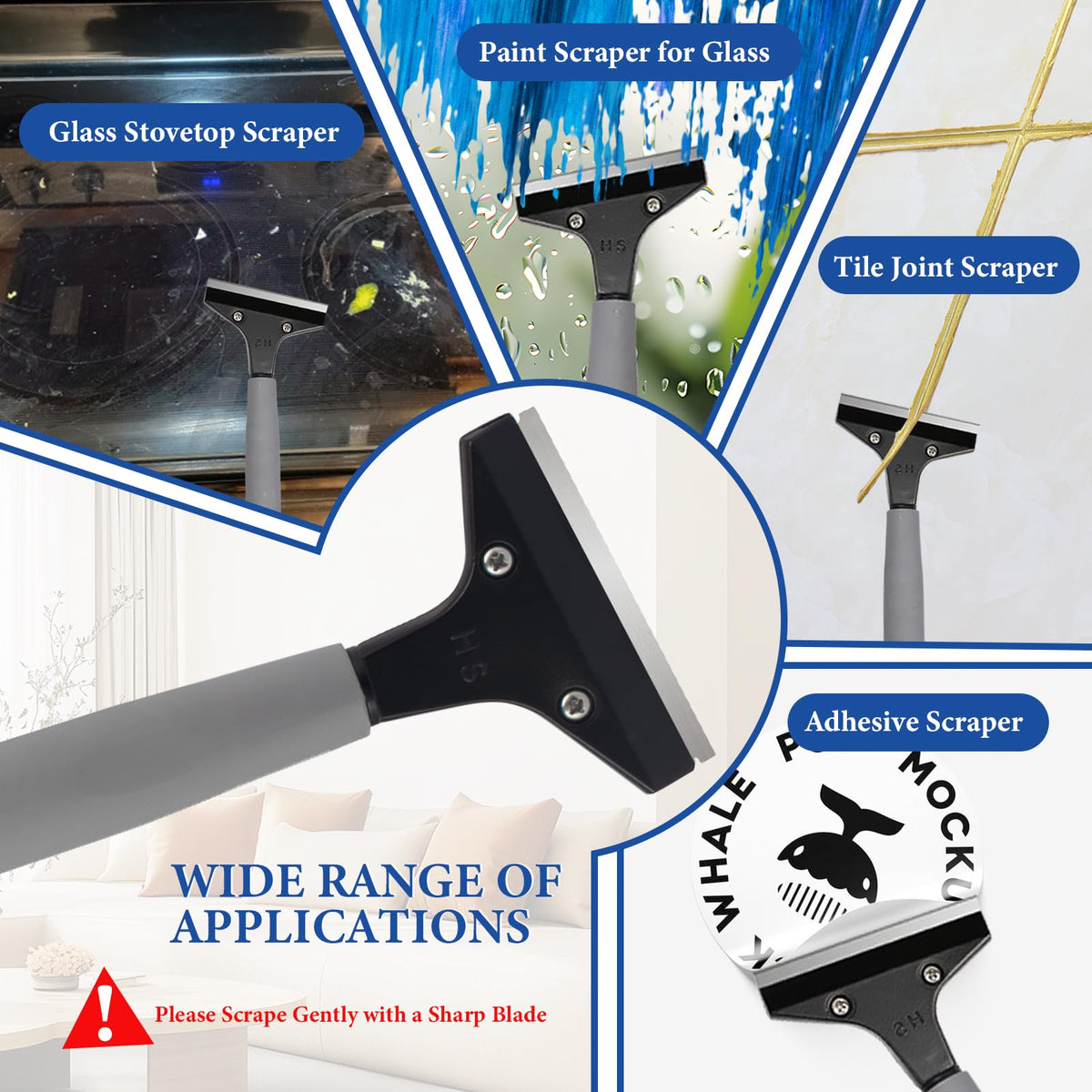 Floor Scraper Heavy Duty Long Handle