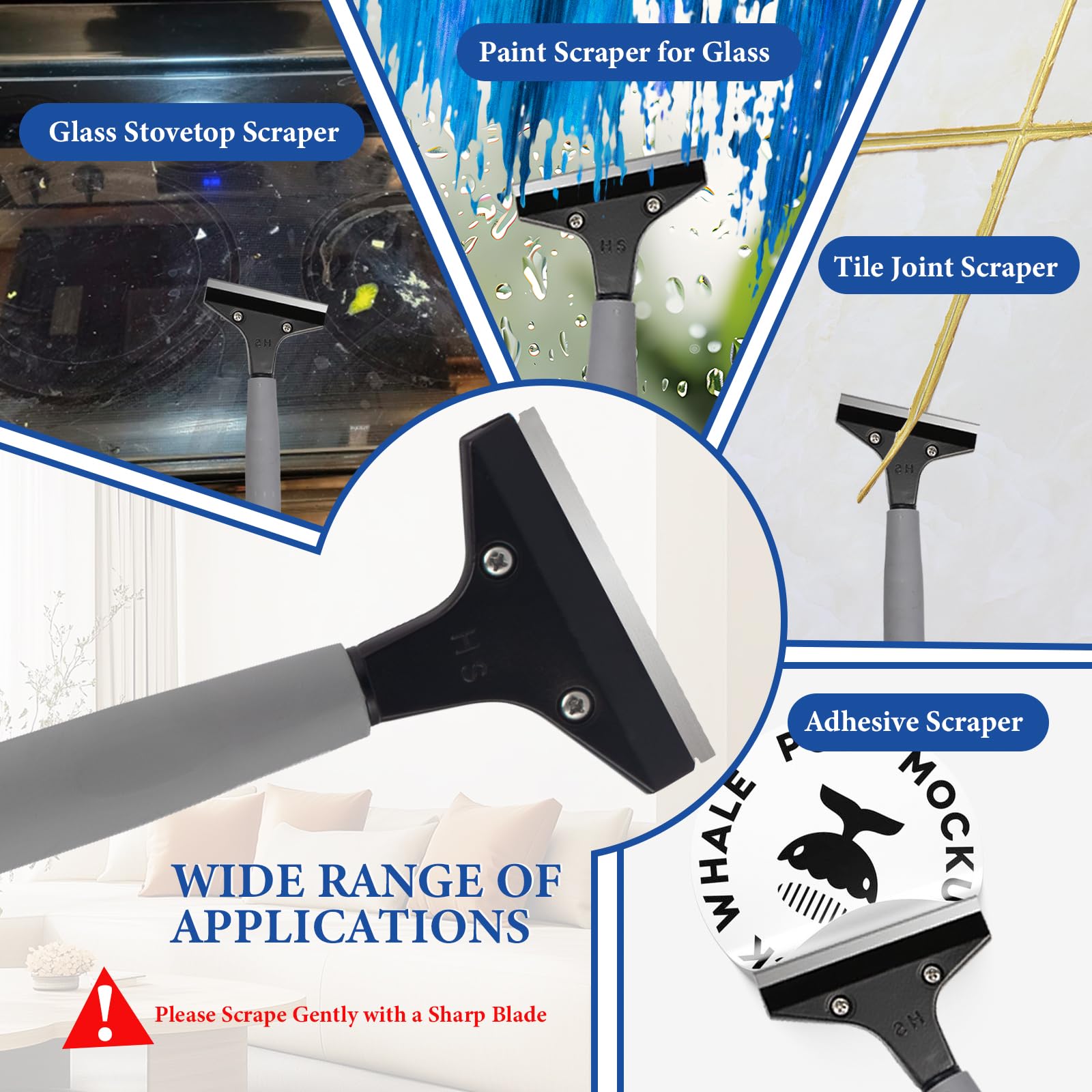 Floor Scraper Heavy Duty Long Handle