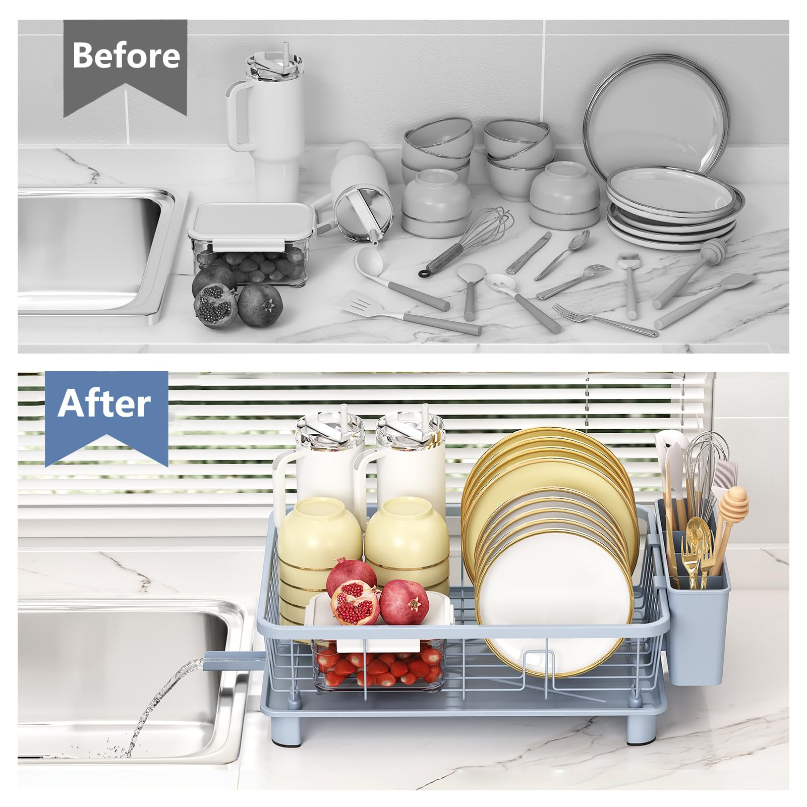 Dish Drying Rack for Kitchen Counter