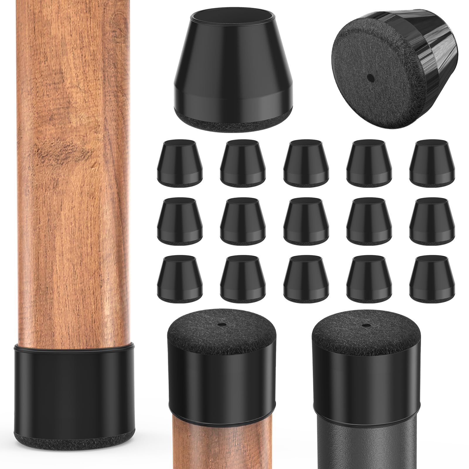 Chair Leg Floor Protectors (24 Count)