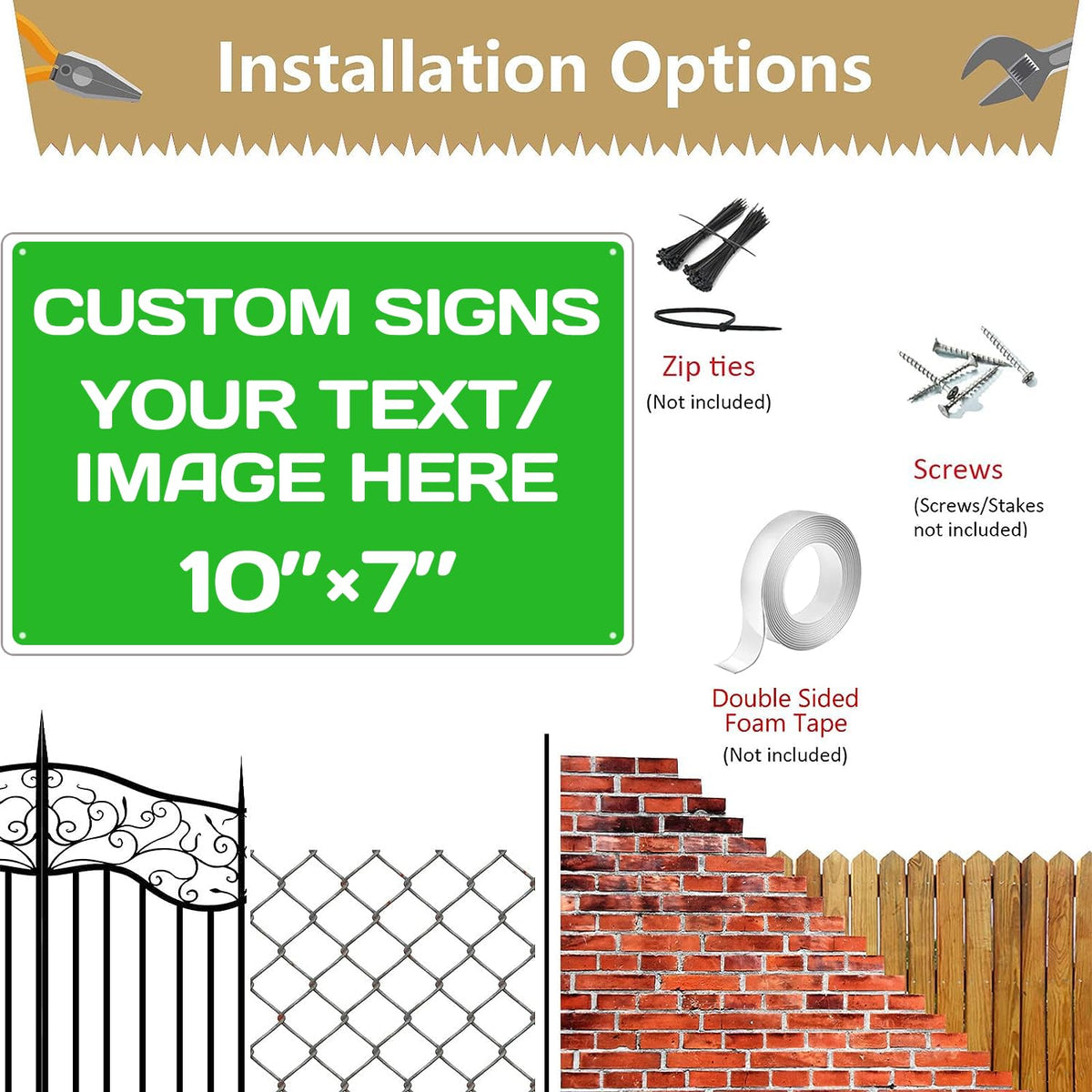 Personalized Aluminum Metal Signs