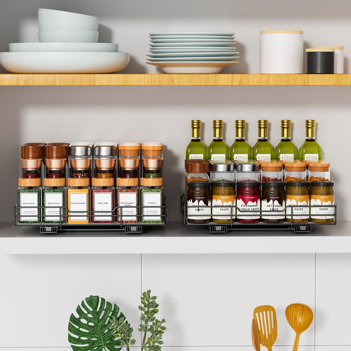 Pull Out Spice Rack Organizer