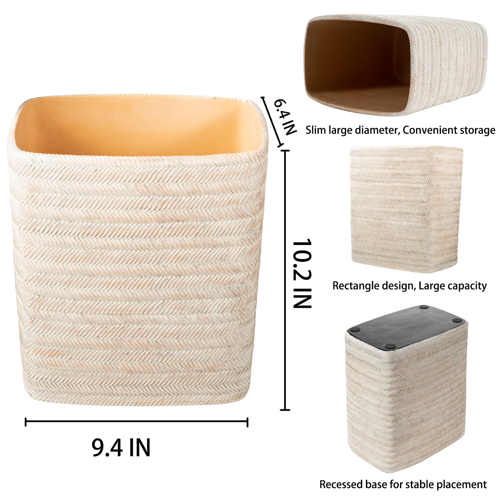 Bathroom Trash Can 1.8 Gallon Small Kitchen Garbage Can