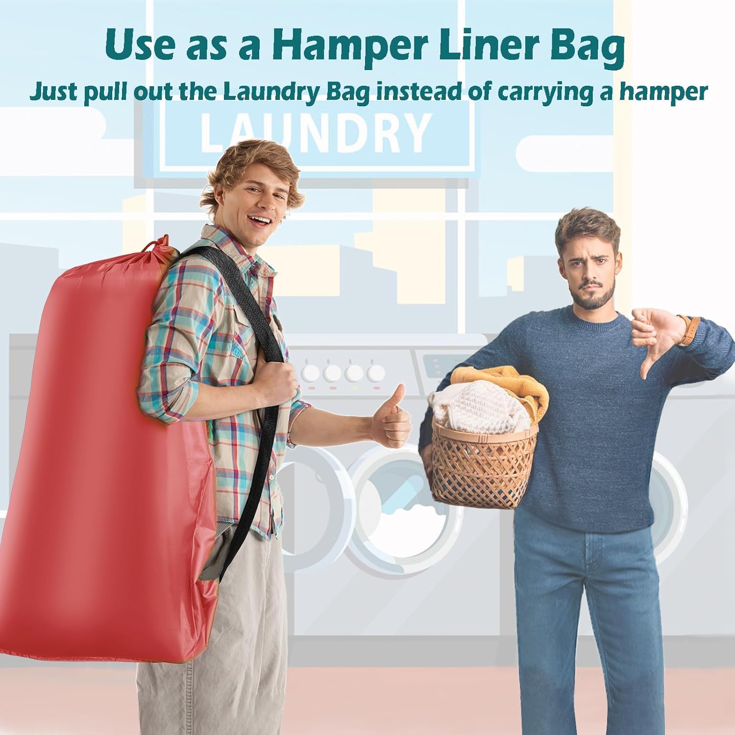 Heavy Duty Laundry Bag (2 Count)