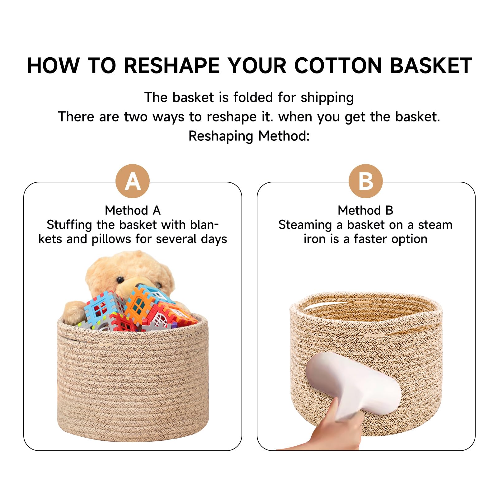 Small Basket for Organizing (3 Count)