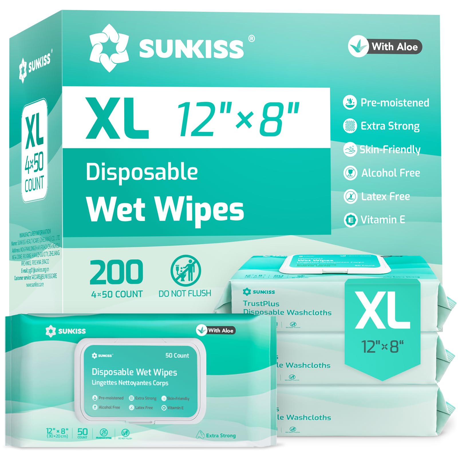 TrustPlus Adult Wet Wipes (200 Count)