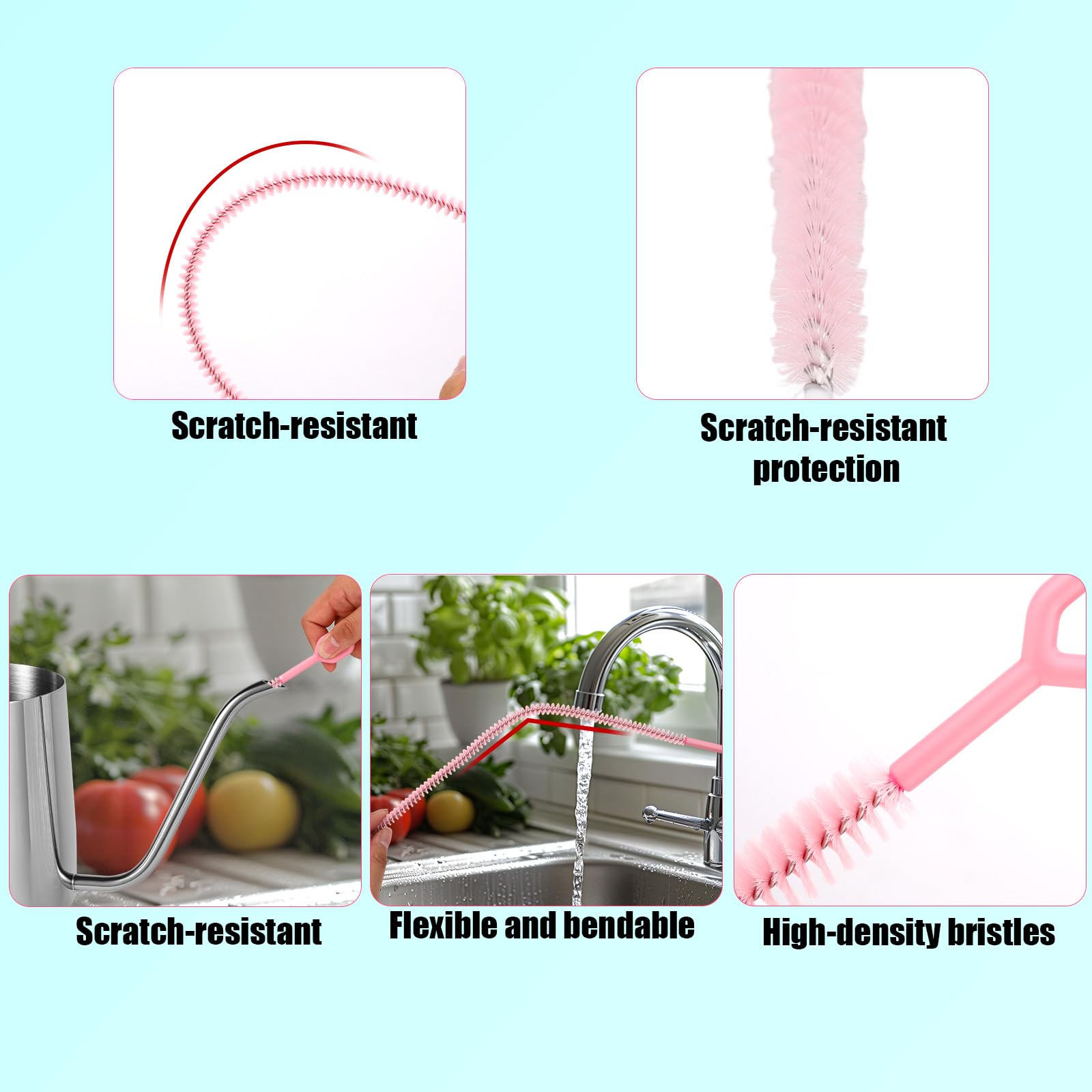 6pcs Straw Cleaner Brushes for Stanley (6 Count)