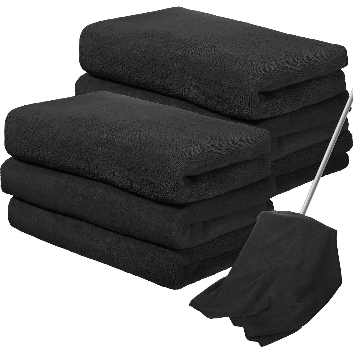 6 Pcs Extra Large Microfiber Cleaning Cloth 30" x 20" Washable Reusable Microfiber Towel Streak Free Lint Free Cloth for Cleaning Home Glass Office Window Bathrooms (6 Count)