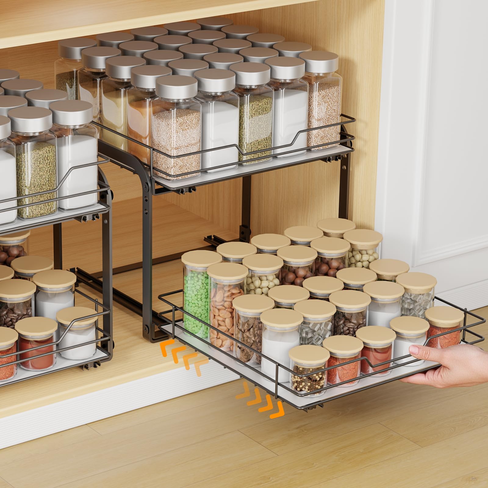 Pull Out Spice Rack Organizer for Cabinet