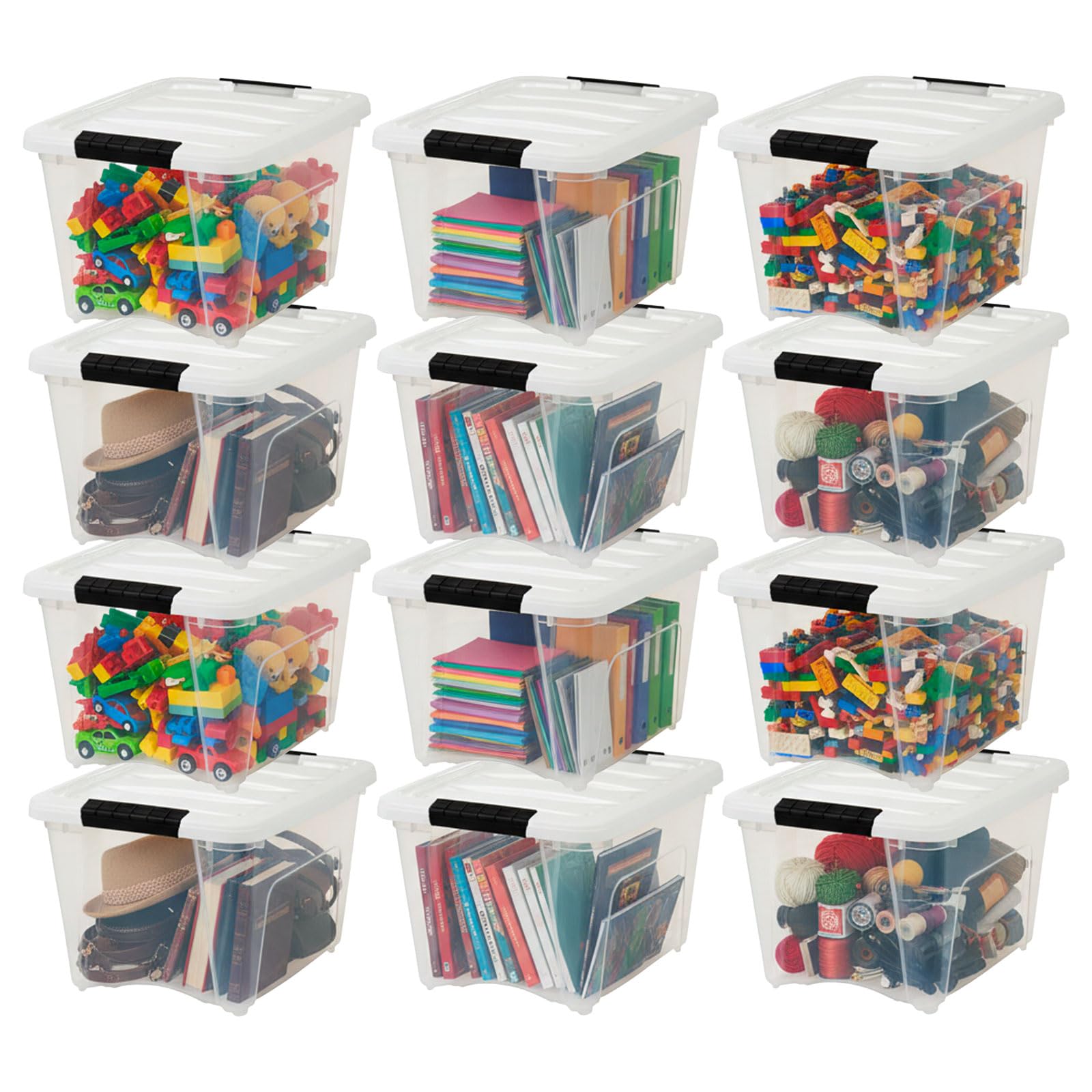 19 Qt Storage Bins w (12 Count)