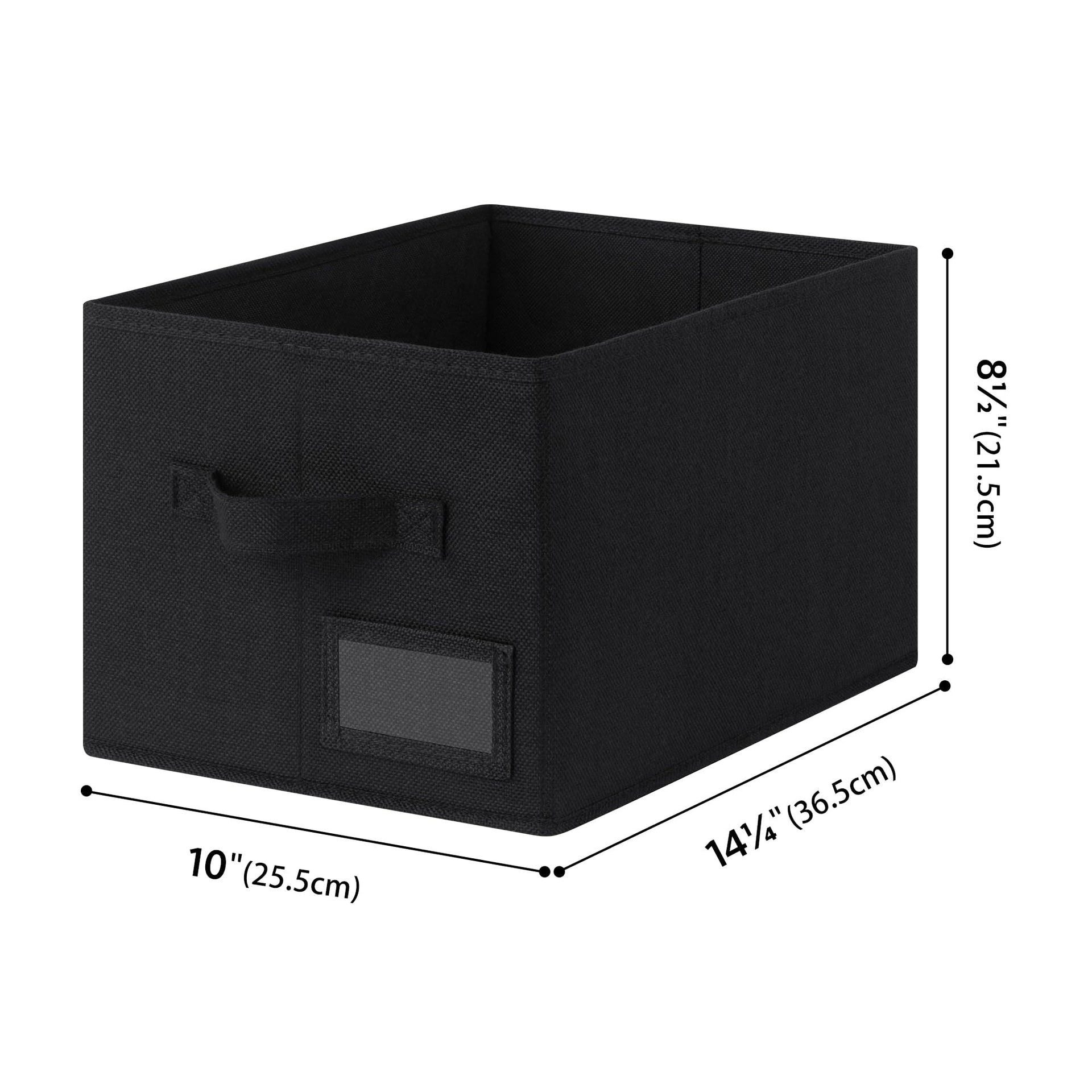 Closet Storage Bins with Label (3 Count)