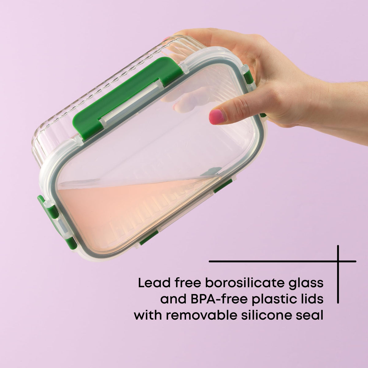 24pc Borosilicate Glass Storage Containers with Lids (24 Count)