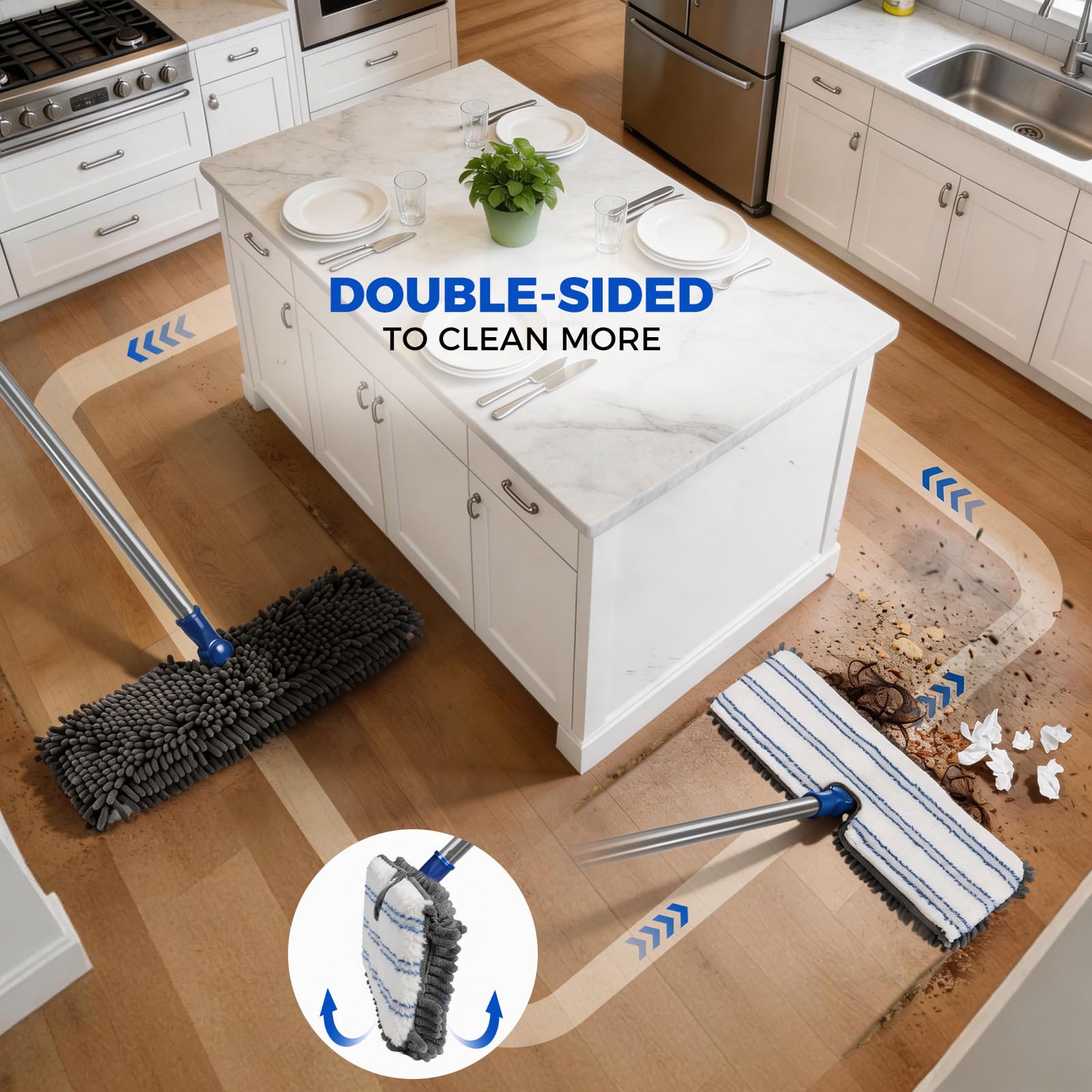 Microfiber Flat Mop - ModHome Supplies
