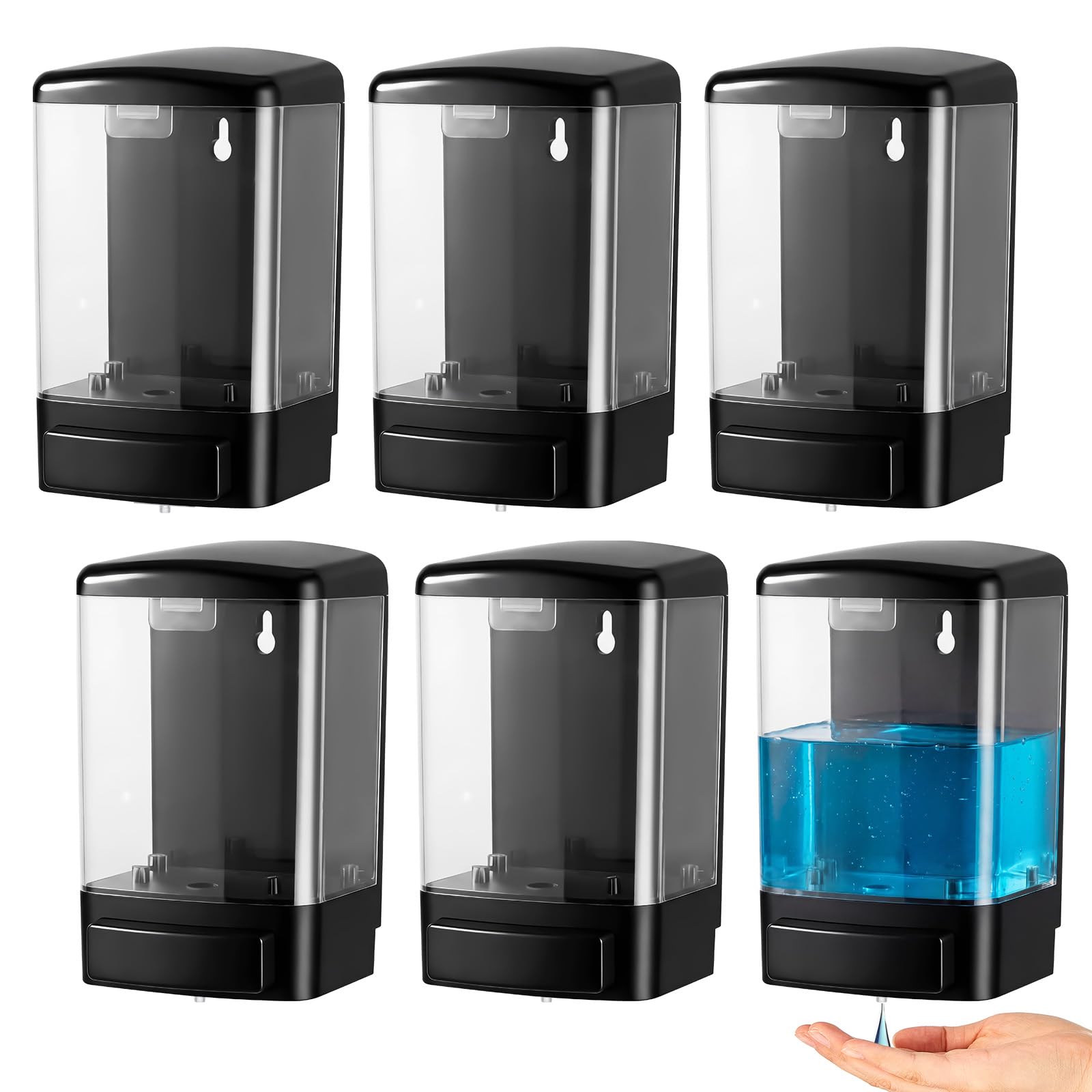 6 Pcs Wall Mounted Soap Dispenser (6 Count)