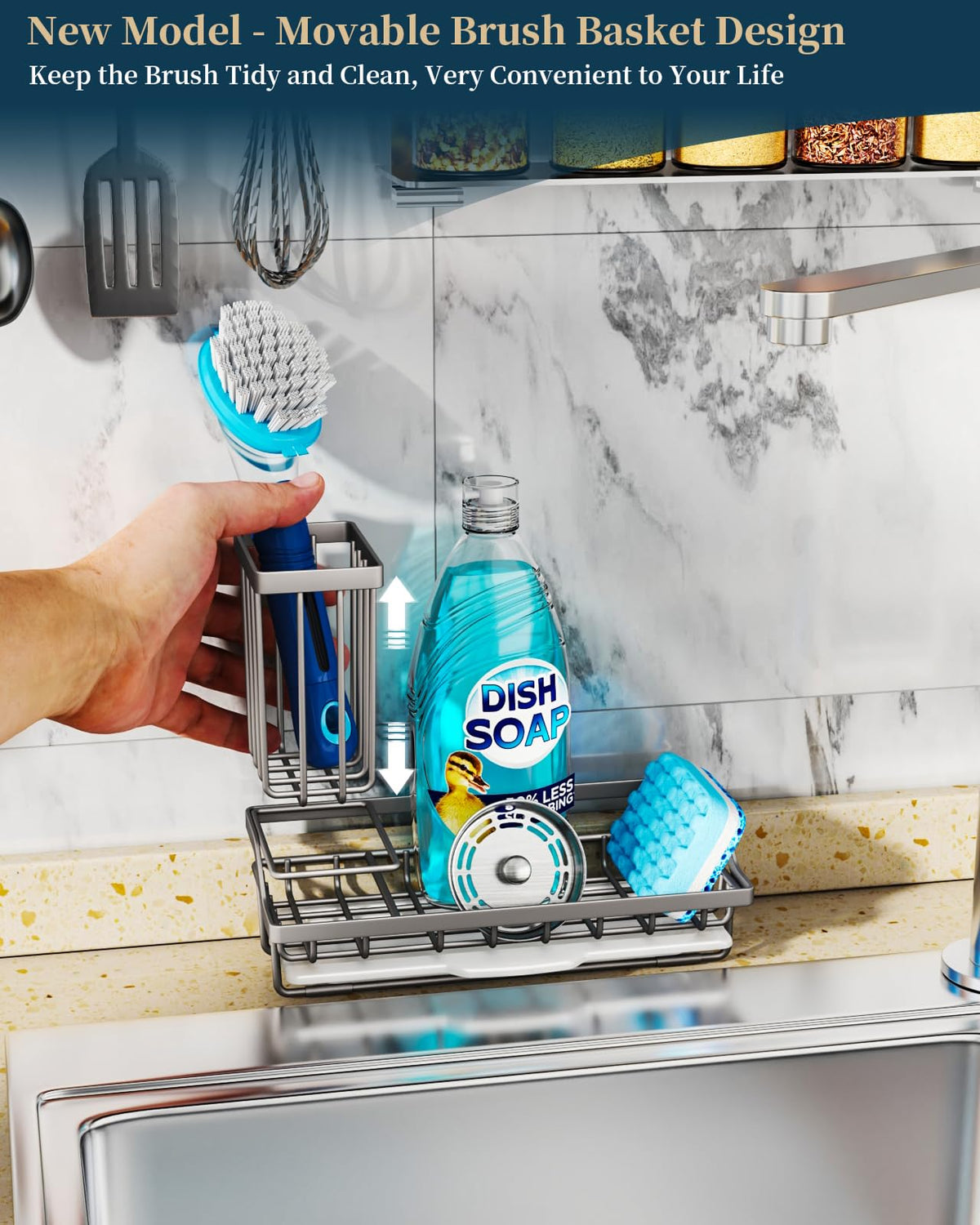 Sponge Holder for Kitchen Sink