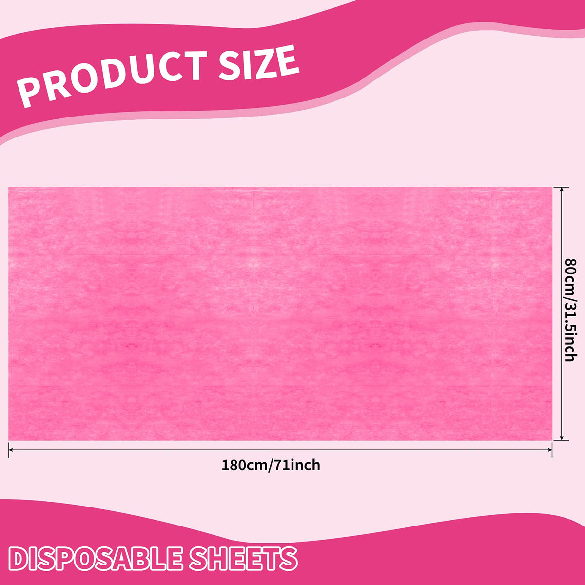 100 Pcs 31.5 x 71 Inch Disposable Bed Sheets Oil