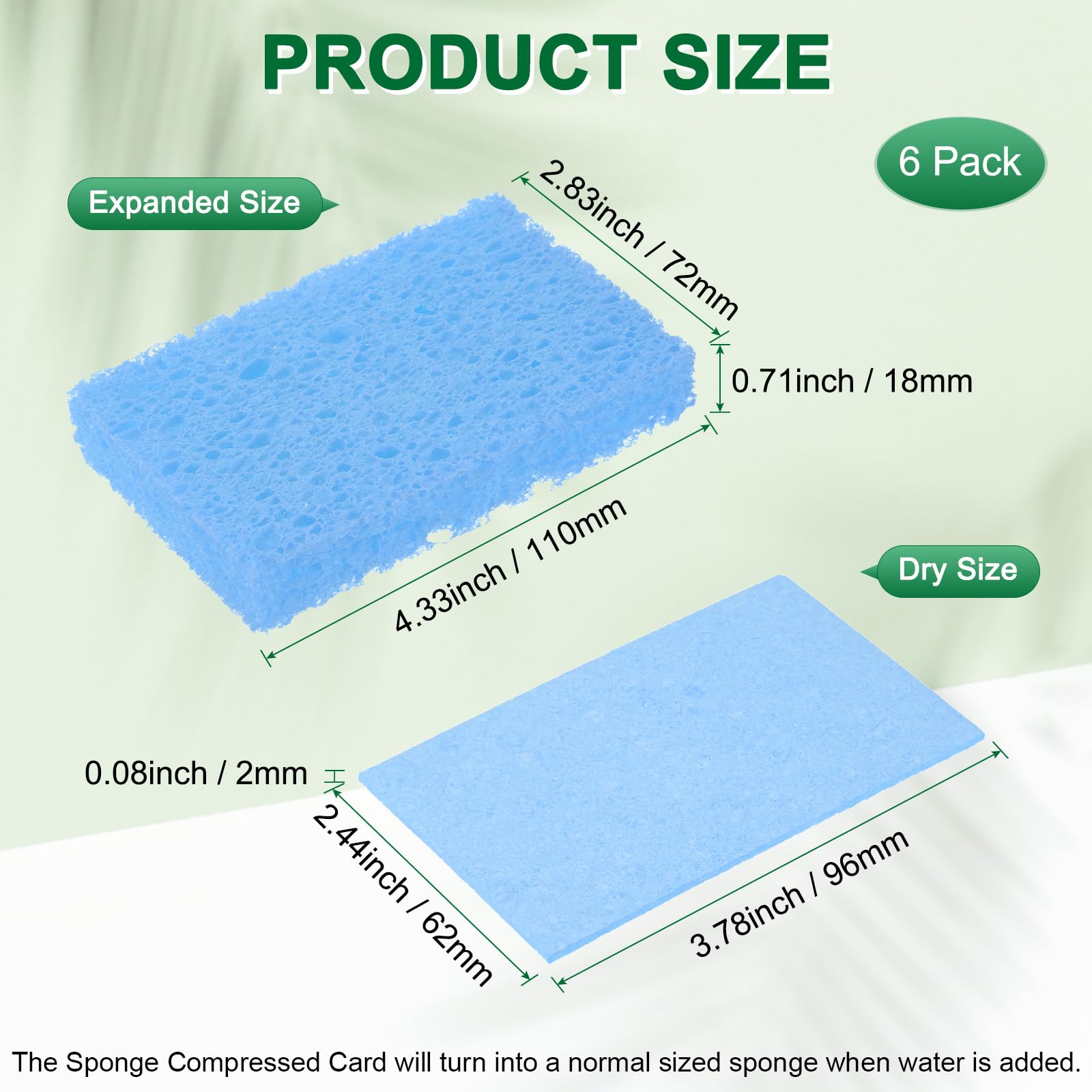 6 Pack Kitchen Sponges (6 Count)