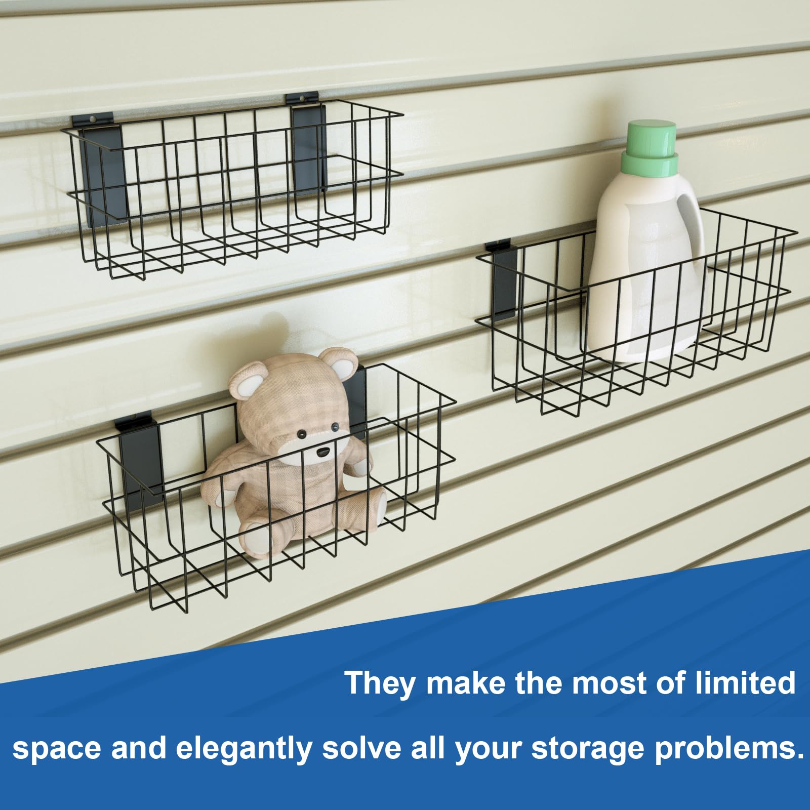 29 PCS Slatwall Accessories Kit for Garage Rooms Shops Storage