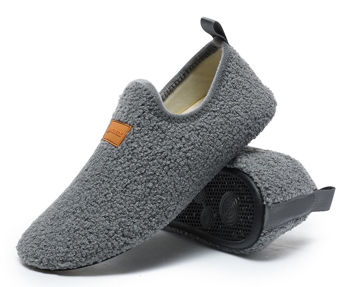 Adult Indoor House Slippers Socks Travel Lightweight Comfort Non Slip Grip House Floor Home Shoes for Women Men
