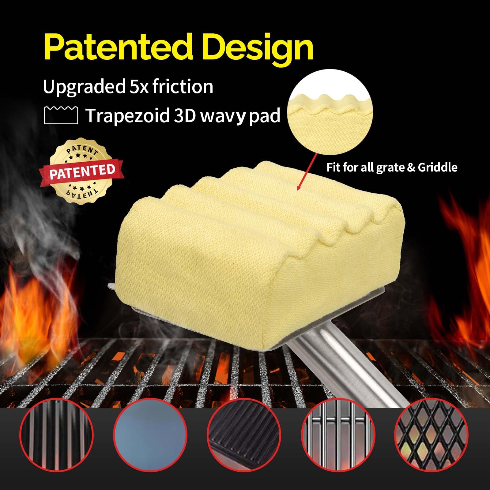 Grill Brush Bristle Free