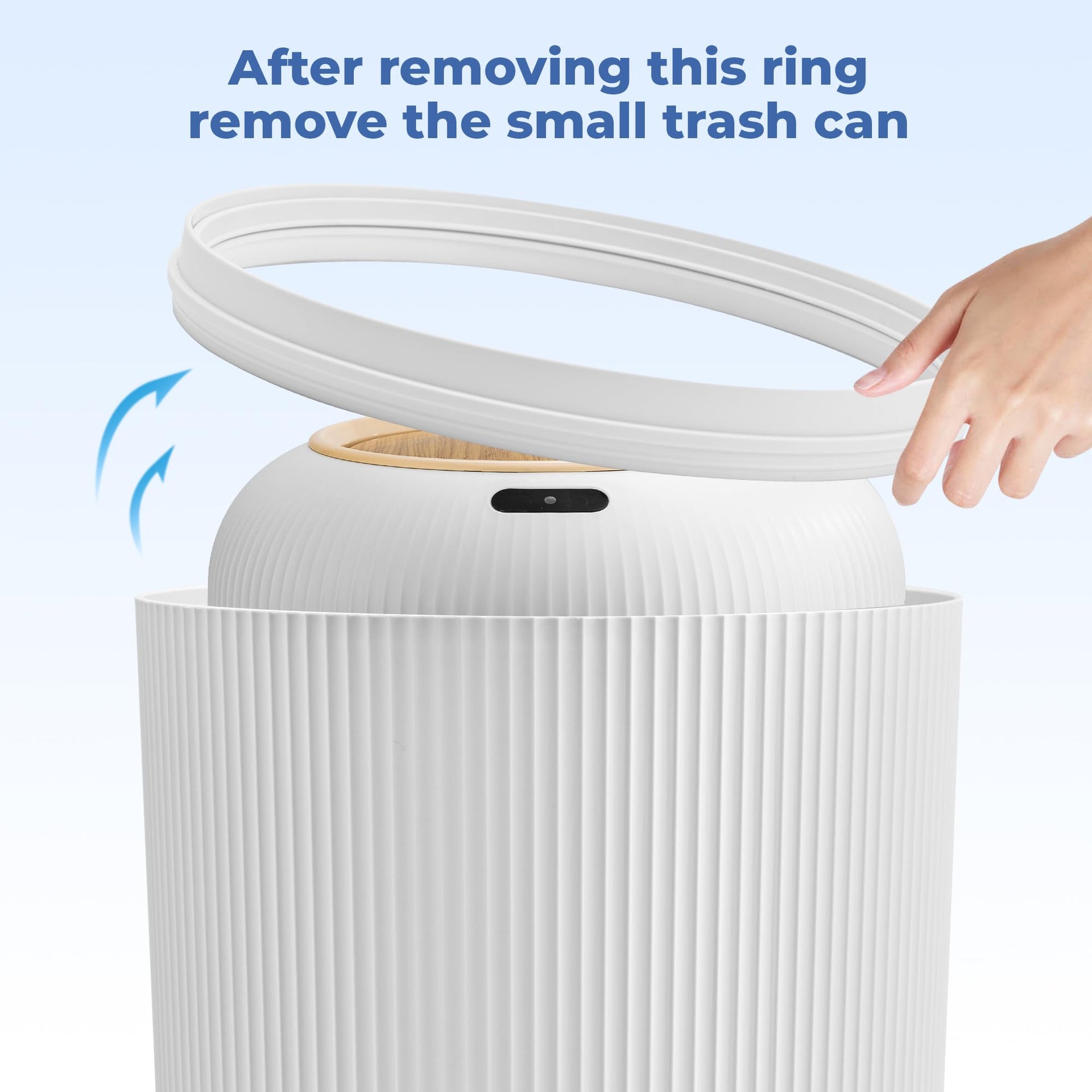 2 Pack Automatic Trash Can 12L (2 Count)