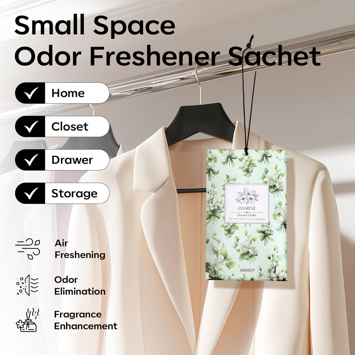 20Pcs Jasmine Scented Sachets (20 Count)