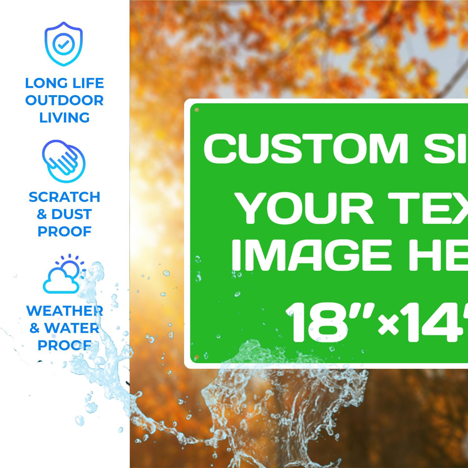 Personalized Aluminum Weatherproof Metal Signs