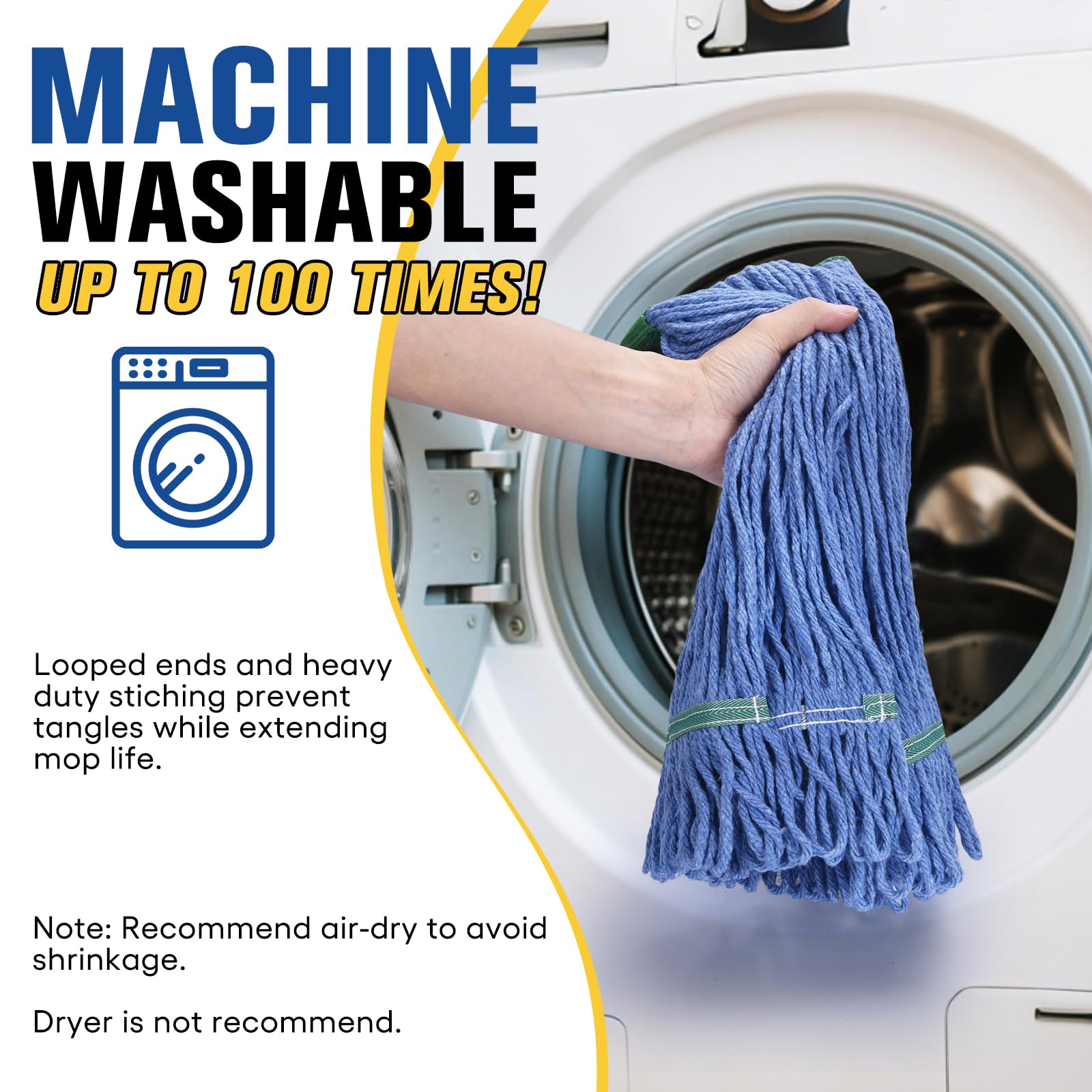 Matthew Cleaning Commercial Mop Head Replacement (6 Count)