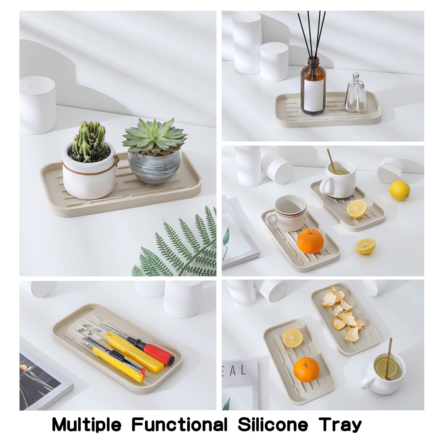 Silicone Kitchen Sink Organizer Tray for Multiple Usage