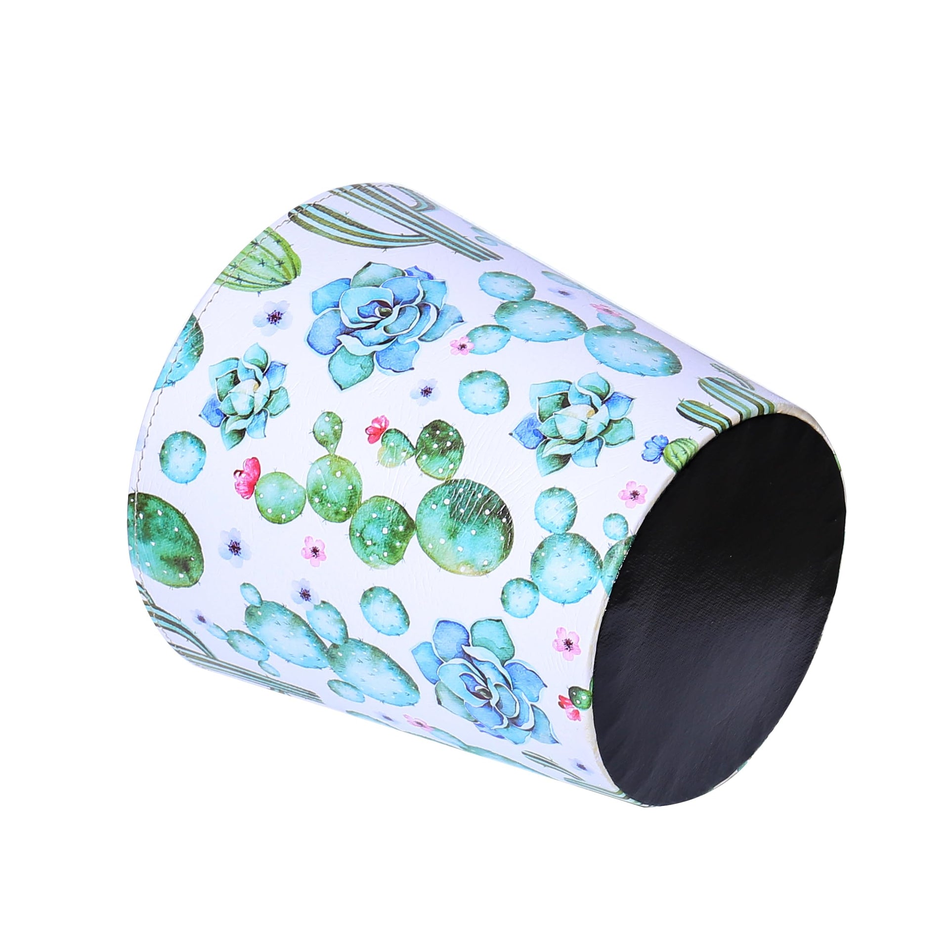 PU Leather Small Trash Can Wastebasket