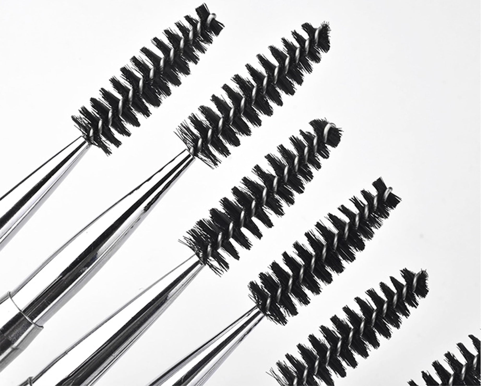 2PCS Mascara Brushes Eyebrow Eyelash Brushes Mascara Wands Applicators Eye Brushes Portable Cosmetic Brushes with Cap Eyelash Spoolies Brushes for Eyelash Extensions and Eyebrows (2 Count)