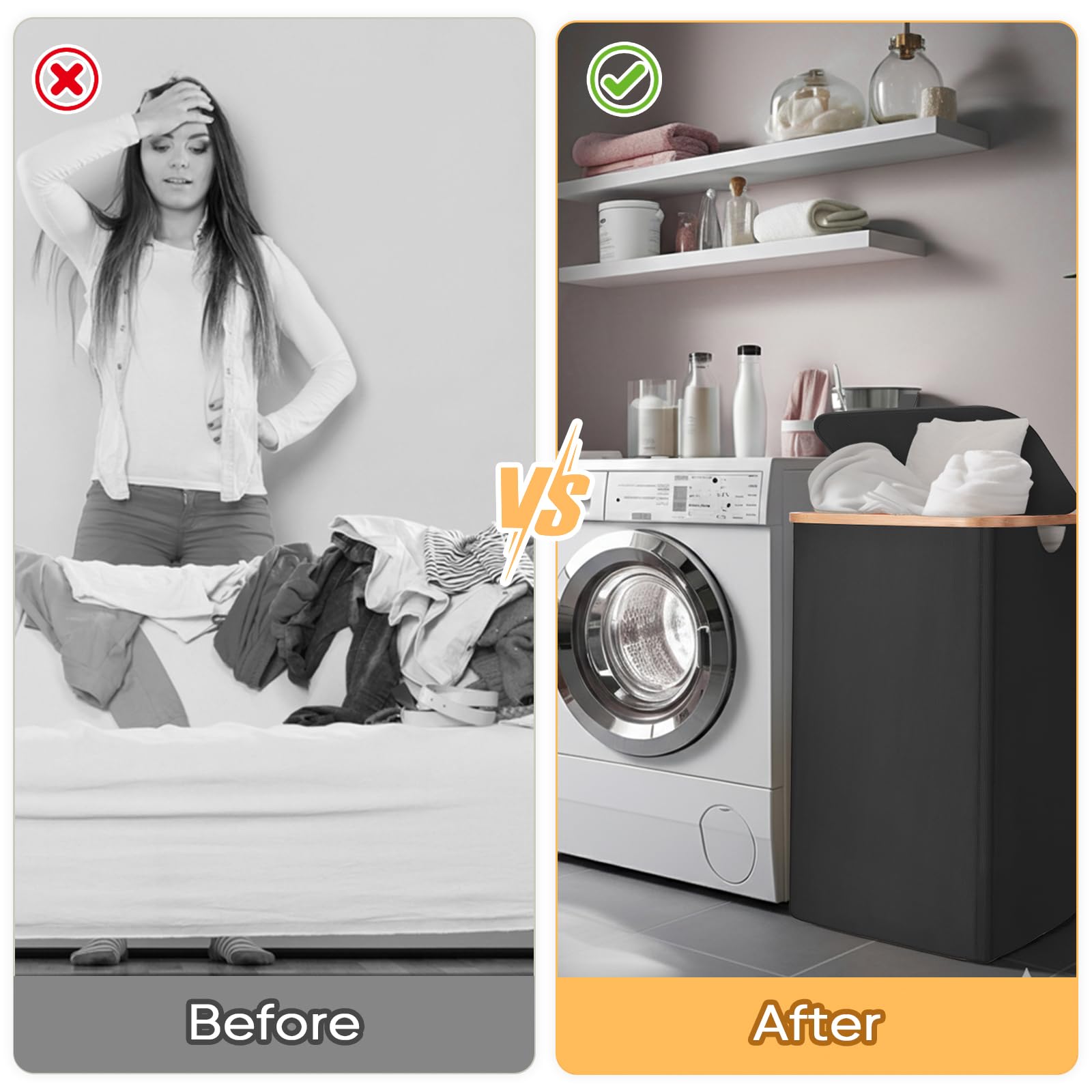 Laundry Hamper with Lid