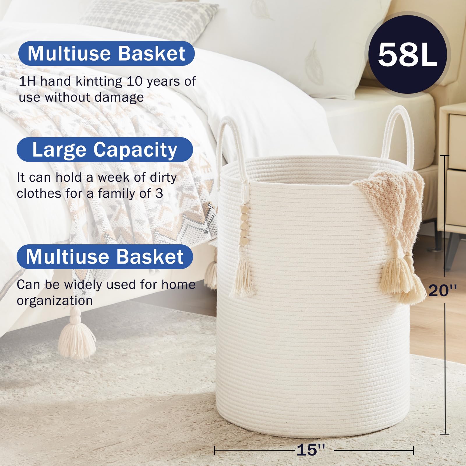 Woven Laundry Hamper